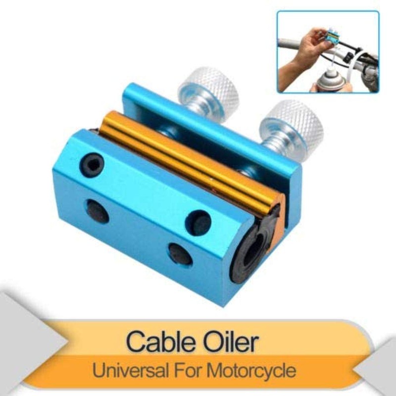 HugeAuto Dual Cable Oiler Lubricator Luber Tool Universal Twin-Clamp Cable