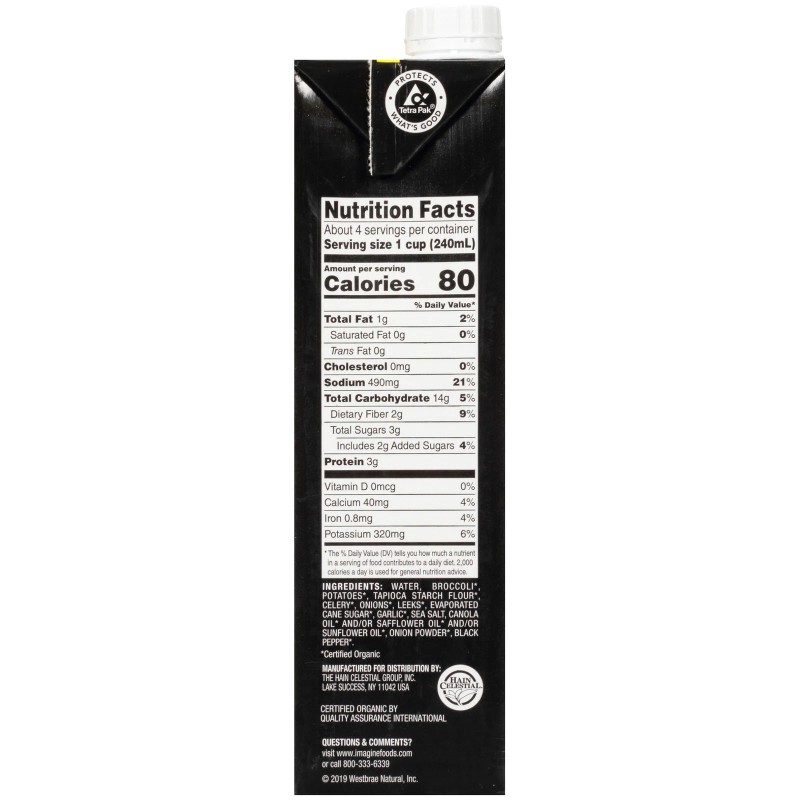 Imagine Organic Creamy Broccoli Soup 32.0 oz (Pack of 6)