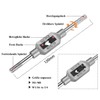 Saipor 10 Piece Tap Set M1-M3.5 Metric HSS Tap Drill