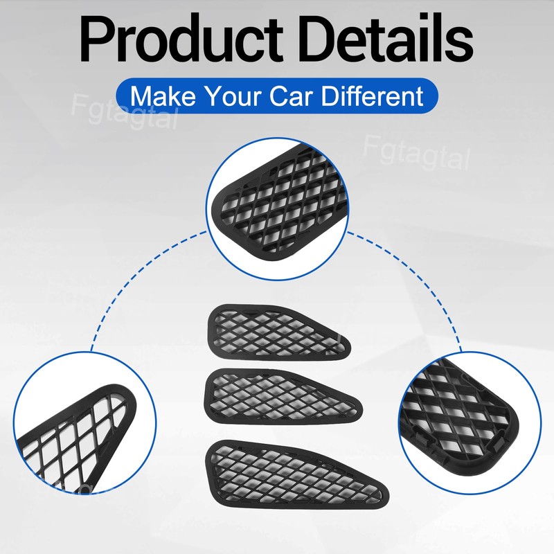 Hood Air Vent Cover Replacement Compatible with Toyota FJ Cruiser