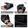 GSG Mens Fingerless Leather Gloves Driving Cycling Motorcycle Half Gloves