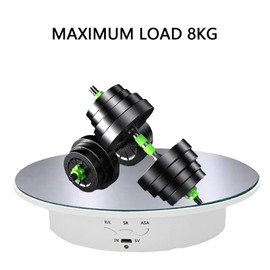 CDIYTOOL Rotating Display Stand, Electric Rotating Turntable 90-180-360 Degree Rotating Platform for Display Jewelry, Watch, Digital Product