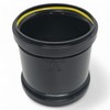 Duraplast UK™ Black 110mm (4 Inch) Soil Pushfit Straight Coupler