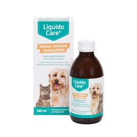 LiquidoCare Immun, unterstützend zur Immunstärkung bei Katzen und Hunden, Ergänzungsfuttermittel, Tonicum 180ml mit Dosierkappe