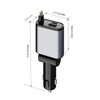 Retractable Car Charger 3 in 1 Fast Charging Type C