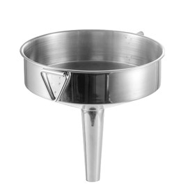 USAMILY 7 inch Stainless Steel Funnel with 120 Mesh Welded Filter Screen for Transferring Liquid, Oil, Powder, Resin