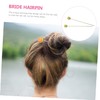 Baluue Unique Orange Hairpin Metal Headdress Girl Hairpin Women's Hair