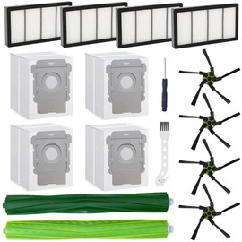 MIXEAL - Piezas de repuesto para aspiradora iRobot Roomba s9 (9150) s9+ s9 Plus (9550) serie S, accesorios incluyen 1 juego de cepillo para polvo de goma multisuperficie, 4 cepillos laterales, 4