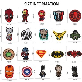 Iron-On Patches for Children, Pack of 21 Patches for Iron-On Patches, Children's Knee Iron-On Patches, Patch Stickers, Sew-On Patches, Children's Appliques, Iron-On Patches