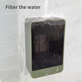 Soap Dishes 2-Pack Wall Mounted Self-Draining Soap Holder for Shower, Bathroom, and Kitchen Sink - No Drilling Required Wall Mounted Soap Box Tray Container