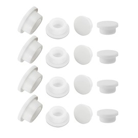 16 Pieces Silicone Hole Plugs for Round Hole,Rubber Tube Stopper Replacement Sealing Plug for Pots Bottles Bathtub Jet Covers (Fit Hole of 12mm,14mm,16mm,23mm)