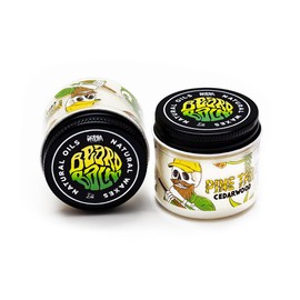 Beard Balm with Natural Beeswax, Jojoba Oil, Virgin Shea Butter & Vitamin E that Protects, Conditions, Tames and Styles Your Beard (Pine Tar Cedarwood)