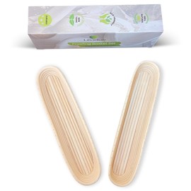Liliadon Bread Proofing Basket Sourdough Bread Baking Supplies Starter Kit Set (Baguette Baskets)