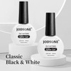 JODSONE JODSONE 2Pcs Gel Nail Polish Set 10ml Black and