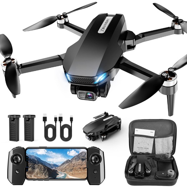 Drone with Camera, 2K HD FPV Drone with Brushless Motor,