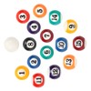 Pool Table Billiard Ball Set, 2.5CM Resin Children Toy Home