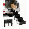 5-Step Foldable Dog Stairs for Car, SUV & Truck (34"–38"