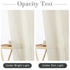 KGORGE Natural Linen Shower Curtain for Bathroom - Linen Blend