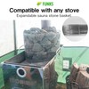 FUNKS Sauna Stone Basket Holder Cage Stoves Stainless (22cm)