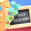 BETESSIN 100 x School Stickers Colourful – First Day of