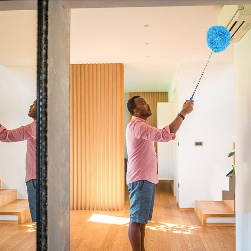 Ceiling Fan & Household Dust Buster: Removable Microfiber Duster with