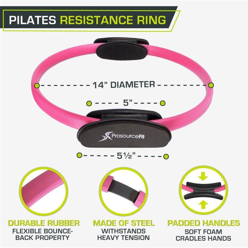 The ProsourceFit Resistance Ring enhances Pilates Workouts with Light Resistance