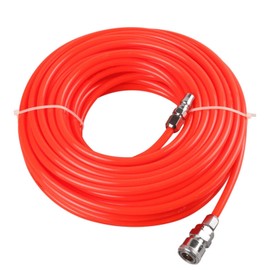 PLEAVIT Air Hose Inner Diameter 0.2 inch (5 mm), Outer Diameter 0.3 inch (8 mm), Coupler, Airbrush, 32.8 ft (10 m), Red