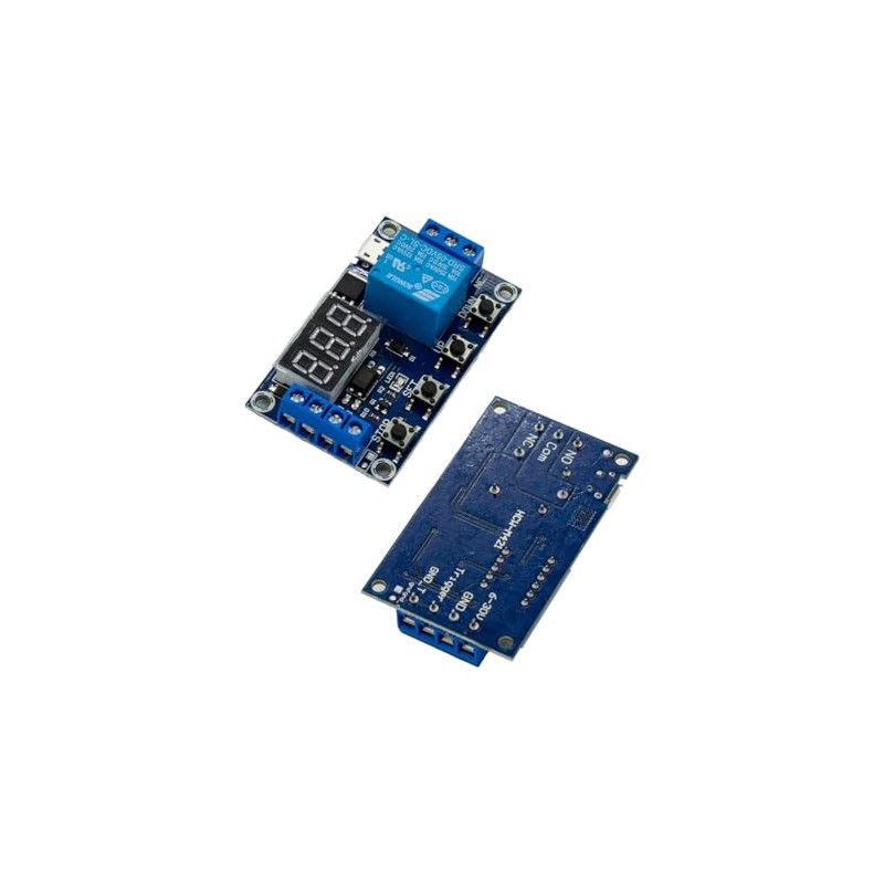 6Pcs DC6-30V Programmable Timer Relay Module with LCD Display Delay