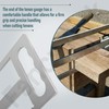 Timber Frame Tenon Gauge Tool 【1.5" and 2" slots w/handle】,Made