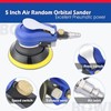 5 Inch Air Random Orbital Sander, Pneumatic Palm Sander tool