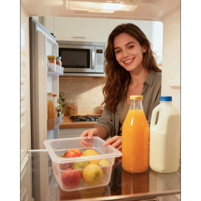 WELKOR 6 Pack Polypropylene Food Storage Containers for Party, Catering,