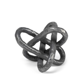 HomeRoots Petite Silver Metal Chain Link Sculpture