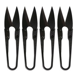 Ryaupy 4pcs Universal Sewing Scissors Stainless Steel U-Shaped Sewing Scissors for Precise Separation of Thread Yarn Crafts and Plant Care