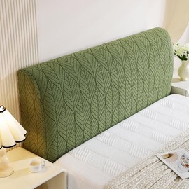Seivunol Headboard Cover for King Size Bed 150cm Wide, Green Polar Fleece