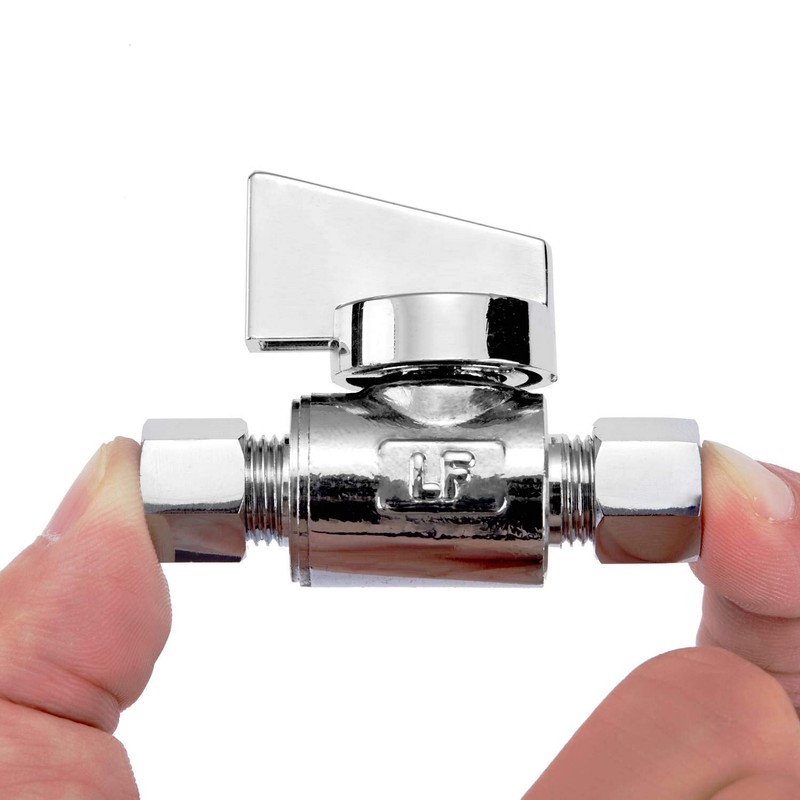 Minimprover 2 Pack Premium Brass 1/4" Compression x 1/4" Compression