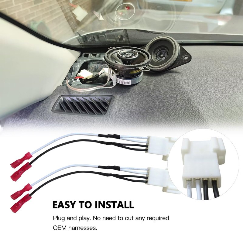 Car Front Dash Tweeter Speaker Wiring Harness Fit for Toyota