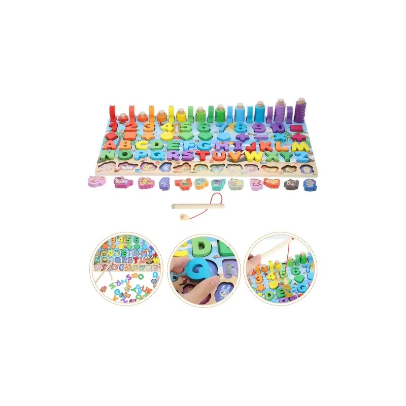 Tablero Multi-juegos Educativo Tablero Montessori En Madera