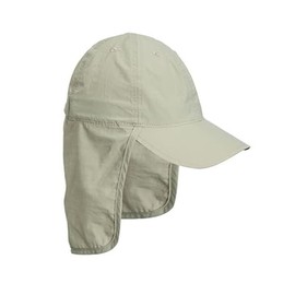 Men Women Fishing Hat Beach Sun Hat UPF50+ Sun Protection Cap Waterproof Neck Flap Baseball Cap Travel Hiking Fishmen Sunhat, Khaki, Large-X-Large