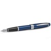 Cross Bailey Pluma estilográfica, Azul y Cromo, + 6 Cartuchos
