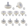 UFURMATE 10Pcs Drawer Rollers POM Plastic Cabinet Drawer Slides Wheels