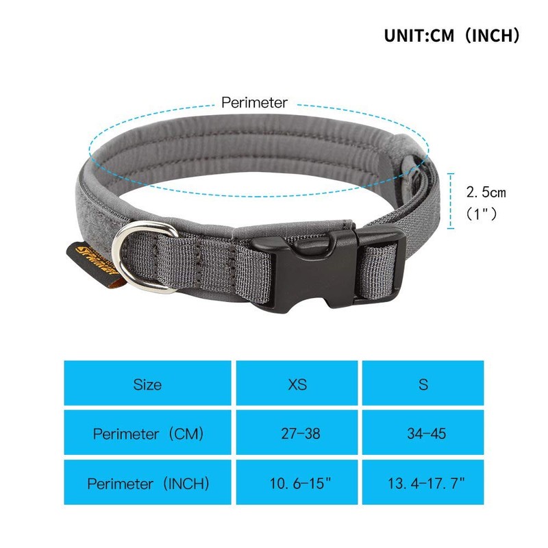 Excellent Elite Spanker Dog Collar for Small Dogs, Nylon, Super