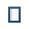 MARIPOSA INDIGO FAUX GRASSCLOTH 5x7 FRAME |BLUE | TEXTILE |
