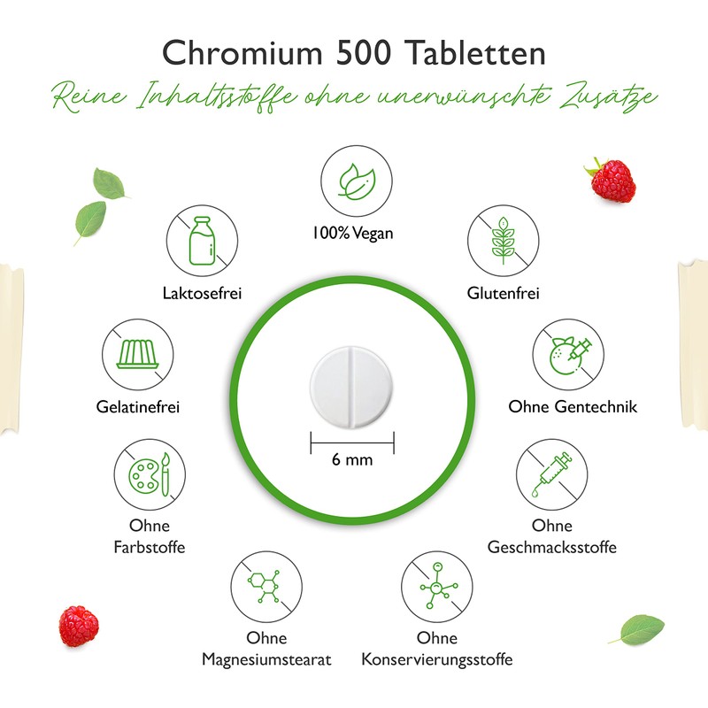 Chromium Picolinate Chrome - Extra High Dose 500 mcg Chrome