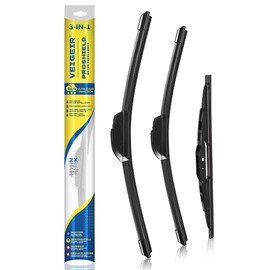 VEIGEIR Windshield Wiper Blades Compatible With Honda CRV CR-V 2002 2003 2004 2005 2006 Original Factory Quality Front Rear Wipers Blade Set for My Car - 21" 20" 10" (Pack of 3)