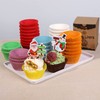 Bake Choice 200pcs Standard Brown cupcake liners for baking,food-grade cupcake