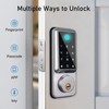 Qivine Smart Door Lock Fingerprint Electronic Lock Front Door, Keyless