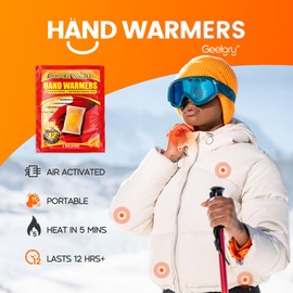 Hand Warmers Disposable 240Pcs, Long-Lasting Up to 12 Hours for Warm Body, Safe Portable Hand Warmers for Hand and Foot, Heater for Camping, Fishing, Winter for Women Men Mom Dad