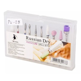 LE MUSSA NAIL DRILL Set De 10 Puntas Profesionales Para Drill Esmeril Uñas