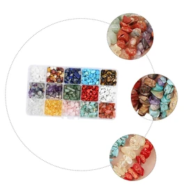Tofficu DIY Jewelry Tools Box Jewelry Making Kit 15-Grid Bead Decor for Necklace Bracelet
