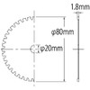 Shrimp Zet Flasher 3.1 inches (80 mm) FX80A